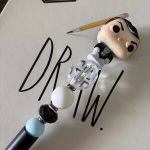 Marvel: Punisher handmade beaded pen